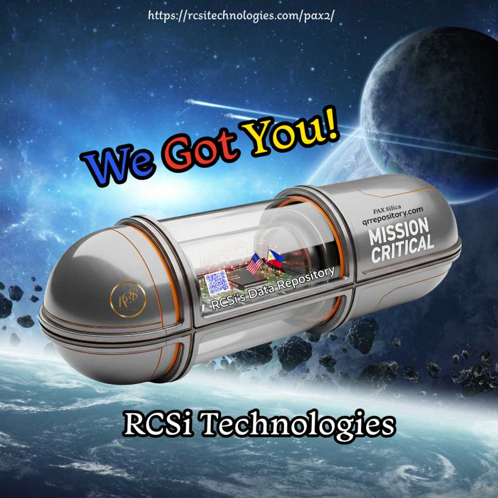 RCSi Technologies secure mission critical data repository capsule for NCC infrastructure architecture